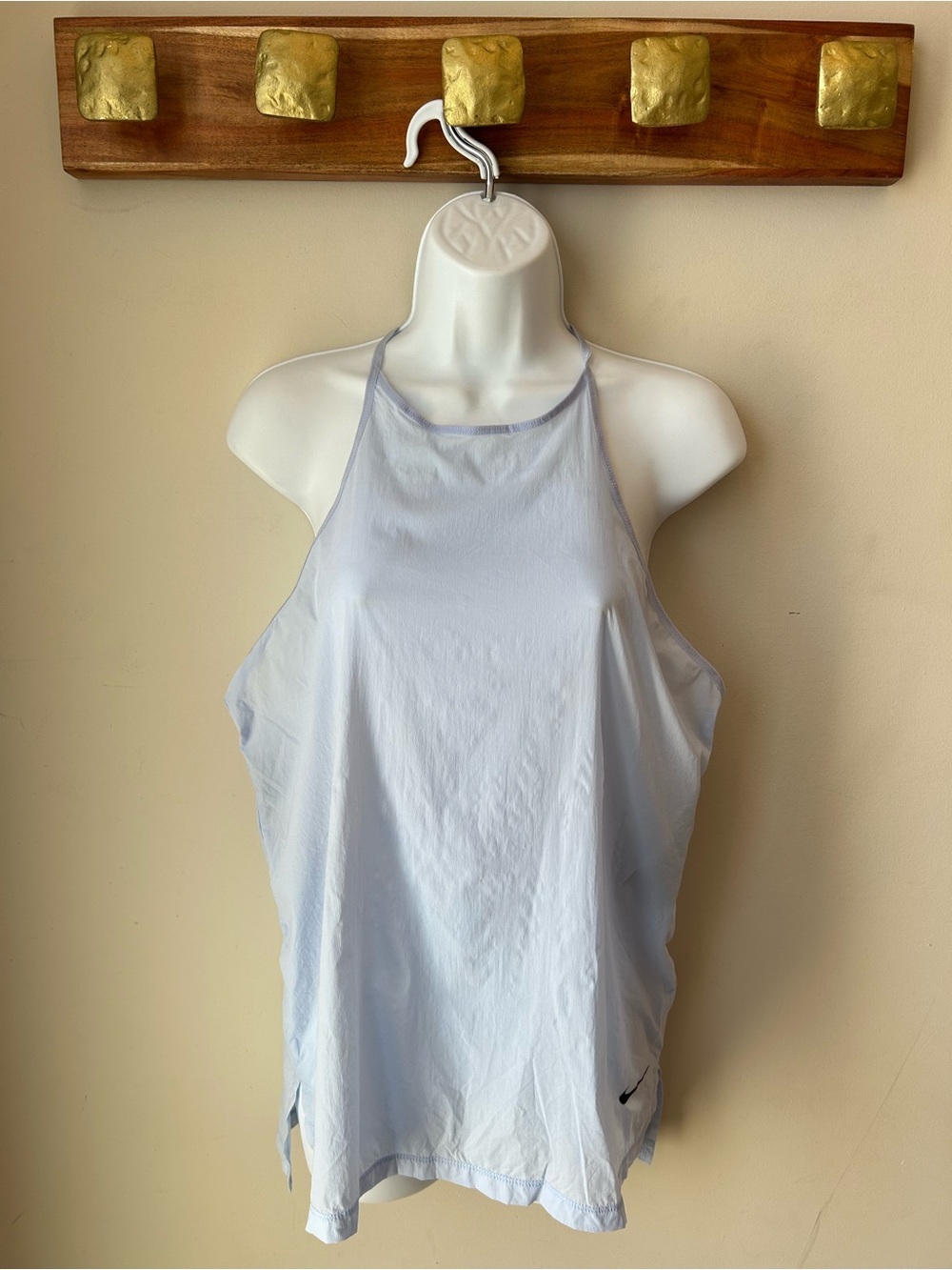 BNWT Nike Pale Blue High-Neck Loose Fit Athletic Tank Oversized Size M